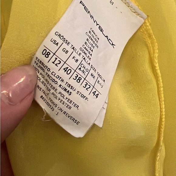 PENNY BLACK Yellow Studded Blouse - Picture 3 of 7